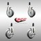Service Caster 5 Inch 316SS Thermoplastic Rubber Swivel 1-1/4 Inch Stem Caster Brake SCC, 2PK SCC-SS316EX20S514-TPRB-2-TLB-2-114 - alternate 3